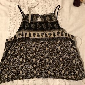 Paisley black and cream, brand new top